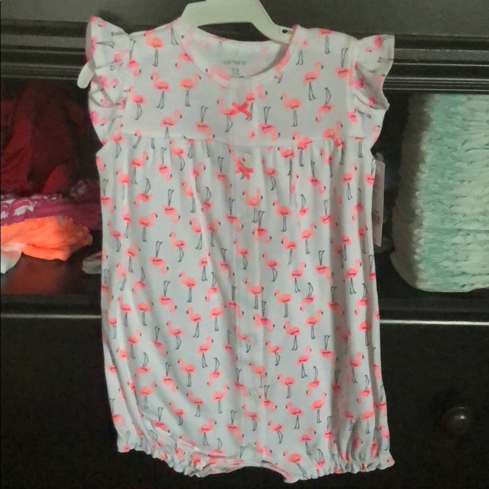 Carters flamingo romper